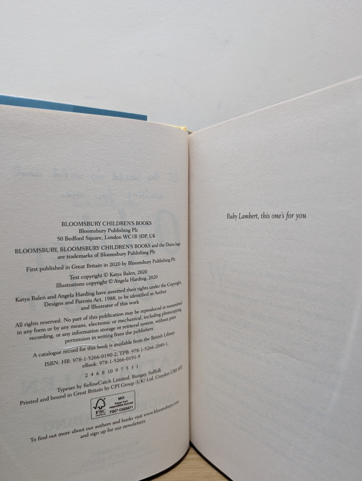 October, October by Katya Balen (Signed Lined First Edition) - Fialta Books