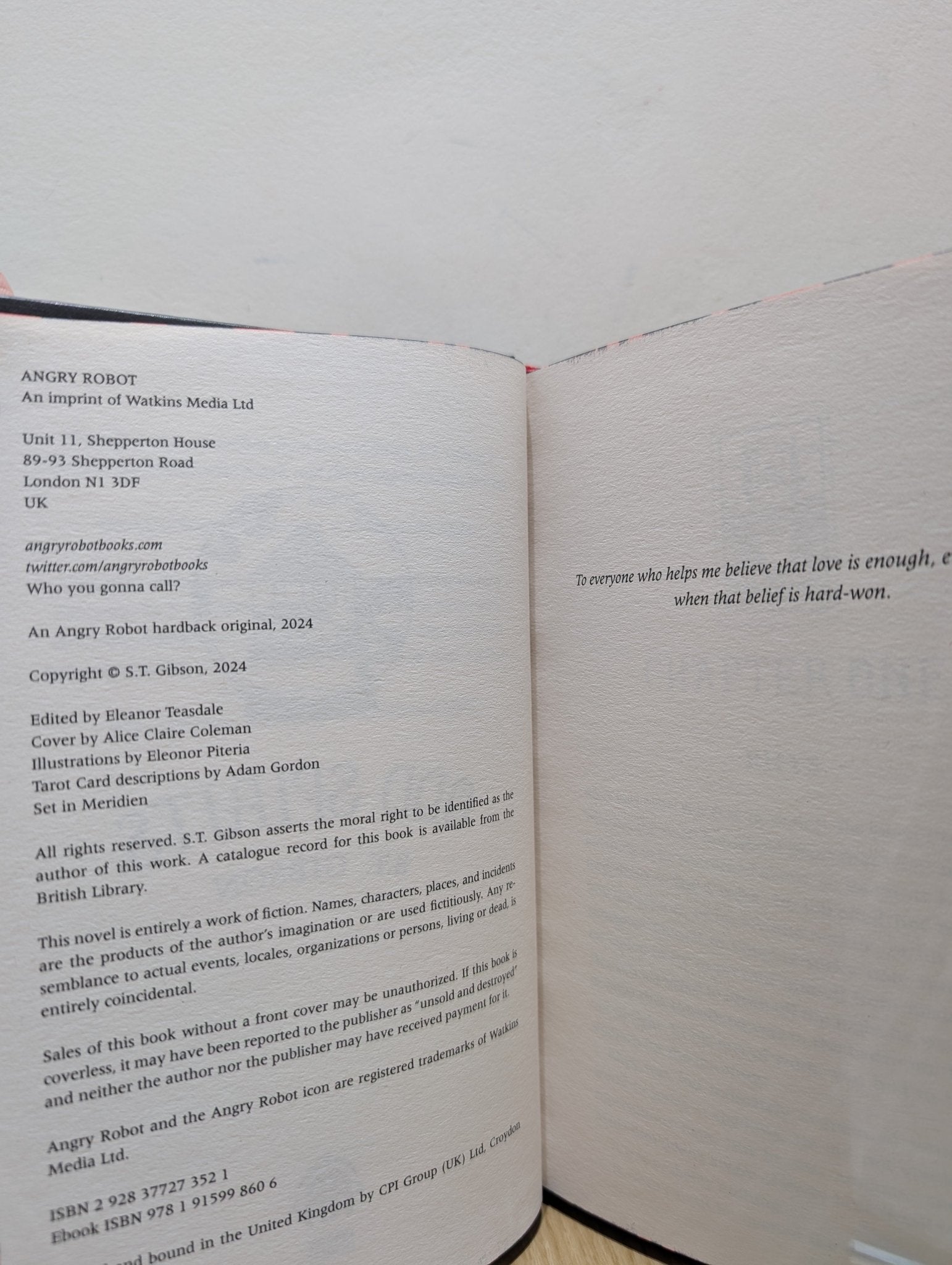 Odd Spirits by S.T. Gibson (Signed First Edition with sprayed edges) - Fialta Books