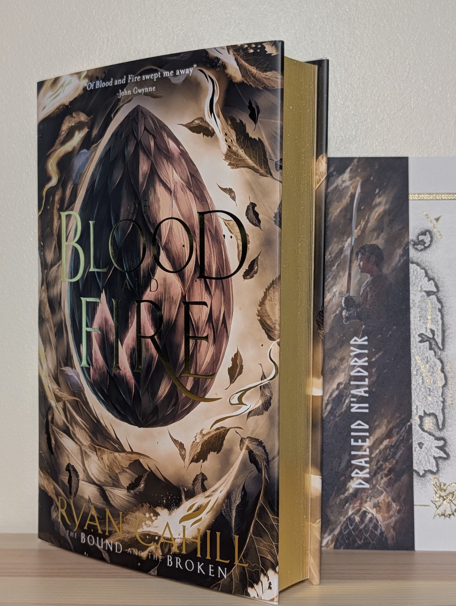 Of Blood and Fire by Ryan Cahill (Signed First Deluxe Edition with gold edges) - Fialta Books