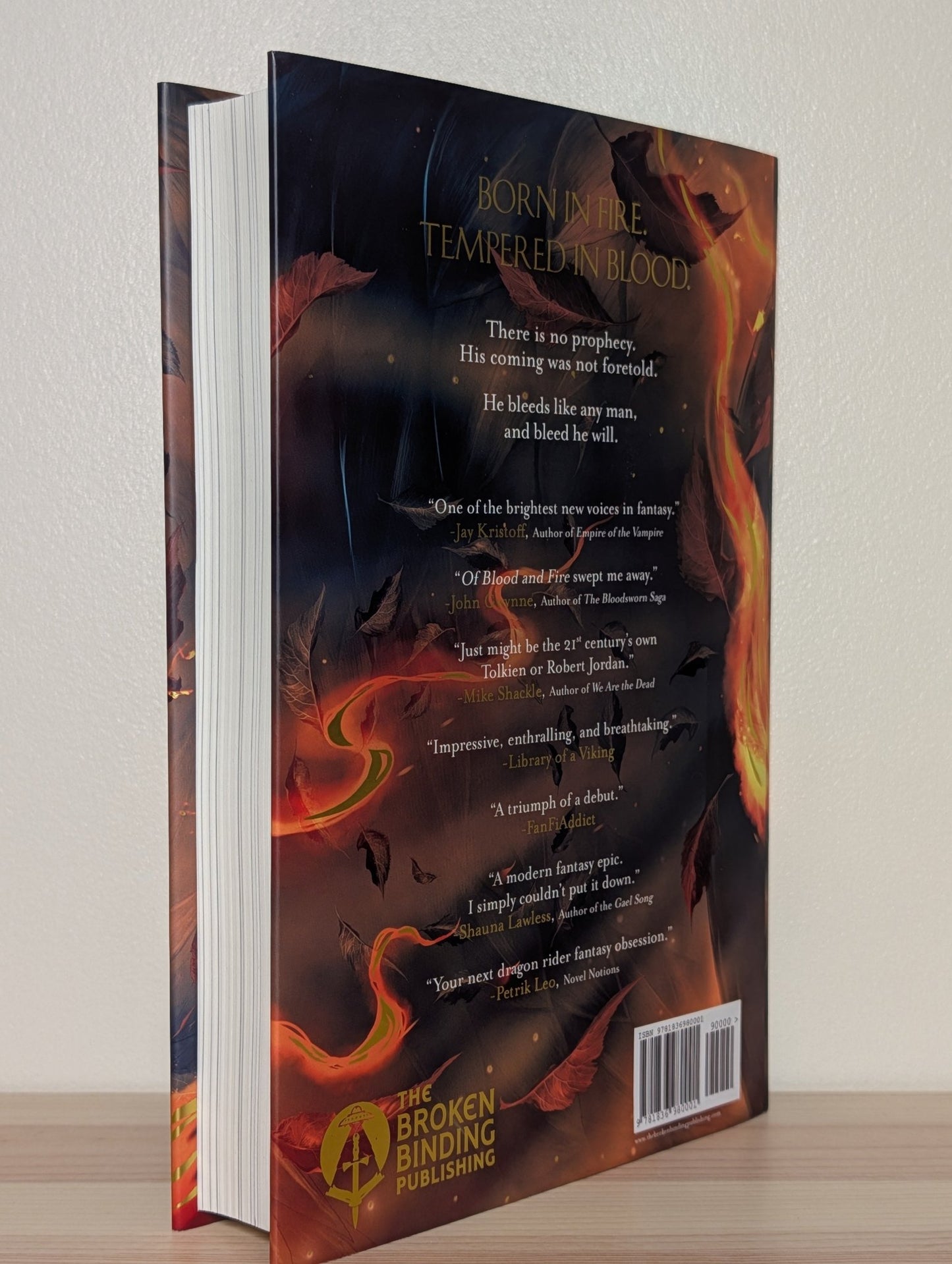 Of Blood And Fire by Ryan Cahill (Signed Lined First Edition) - Fialta Books