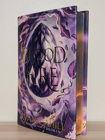 Of Blood And Fire by Ryan Cahill (Signed Lined with sprayed edges and tour jacket) - Fialta Books