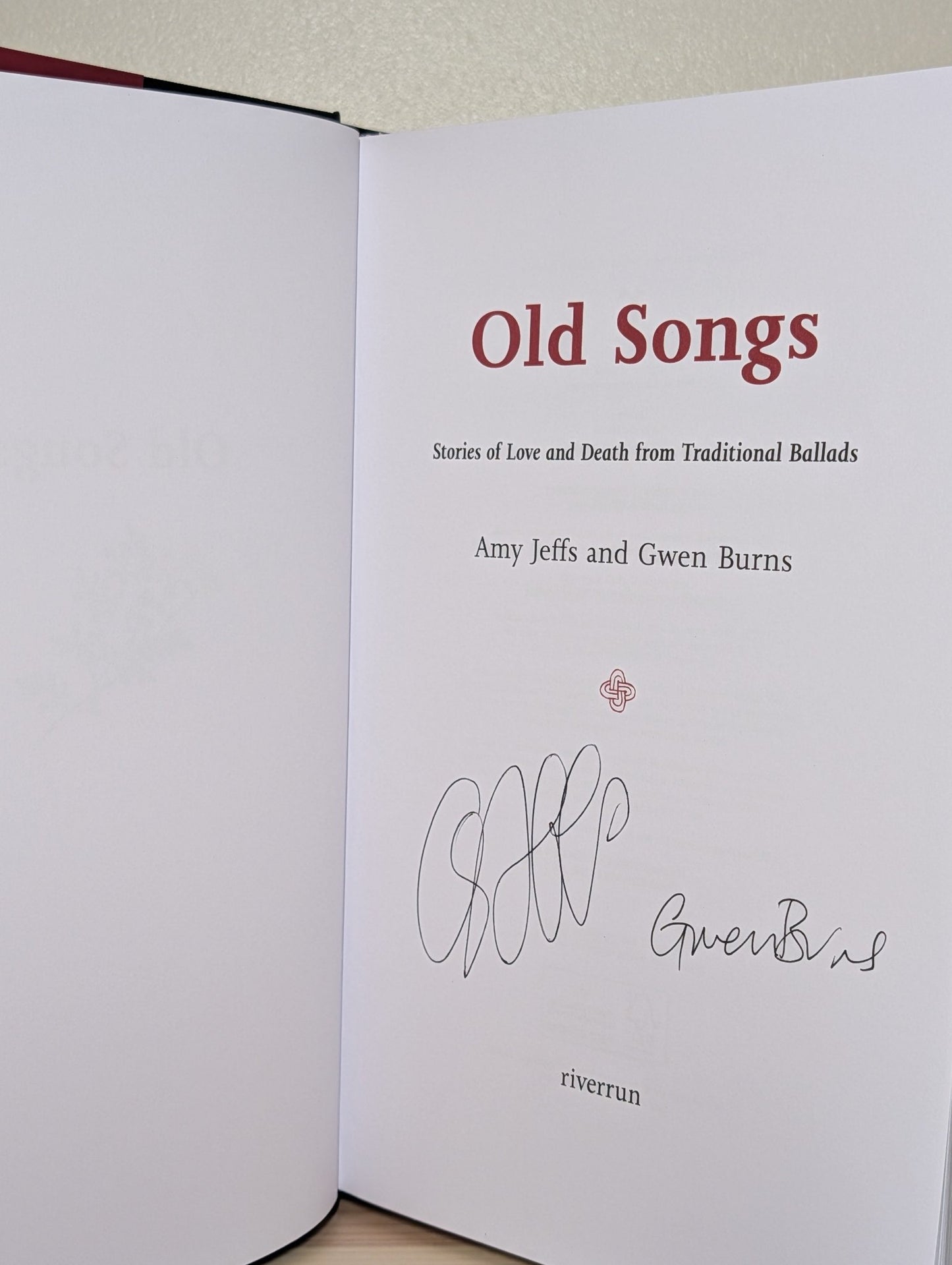 Old Songs by Amy Jeffs (Signed First Edition) - Fialta Books