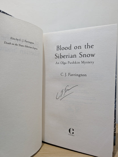 Olga Pushkin Mysteries by C J Farrington (Signed First Edition Set) - Fialta Books