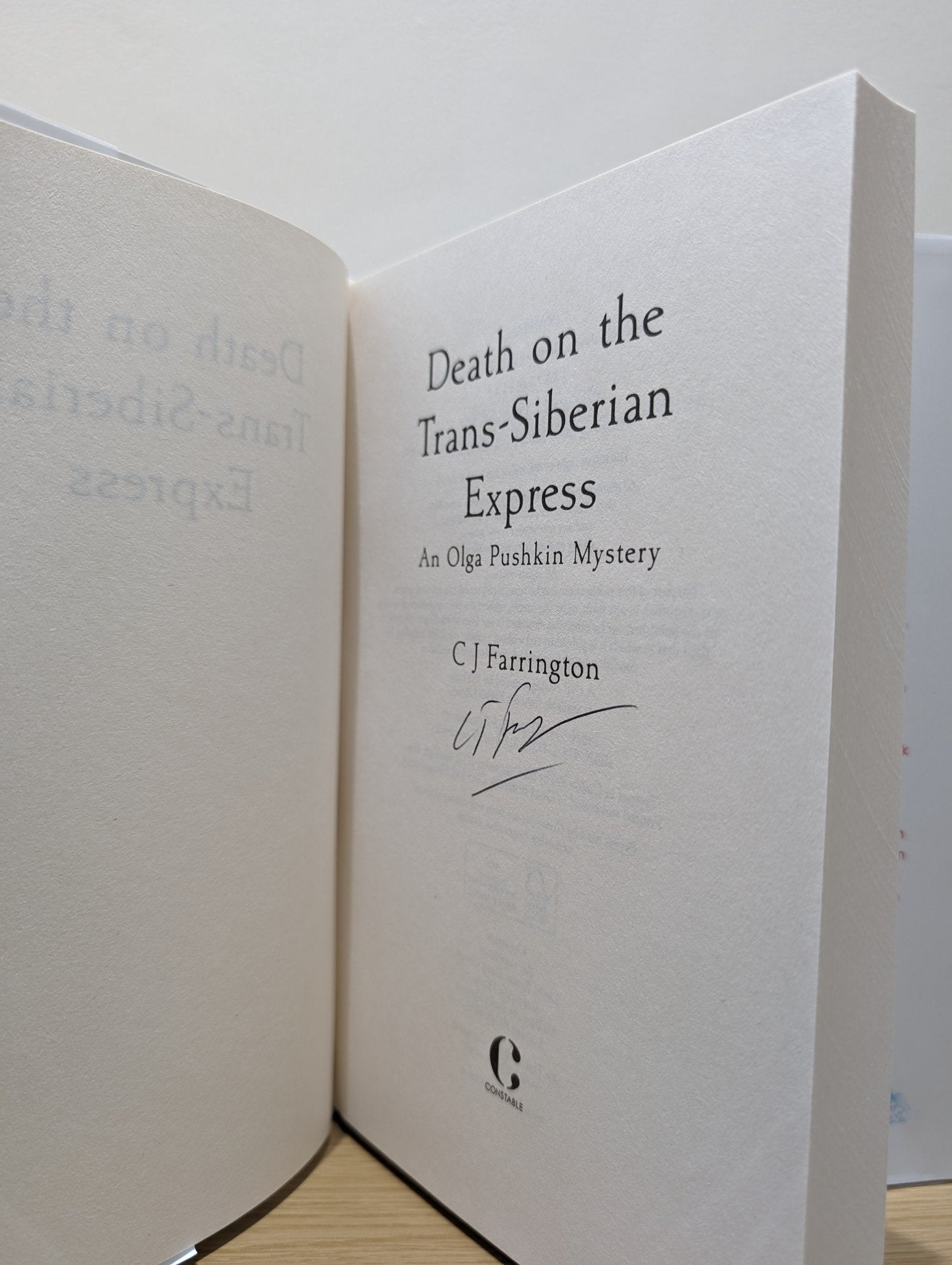 Olga Pushkin Mysteries by C J Farrington (Signed First Edition Set) - Fialta Books
