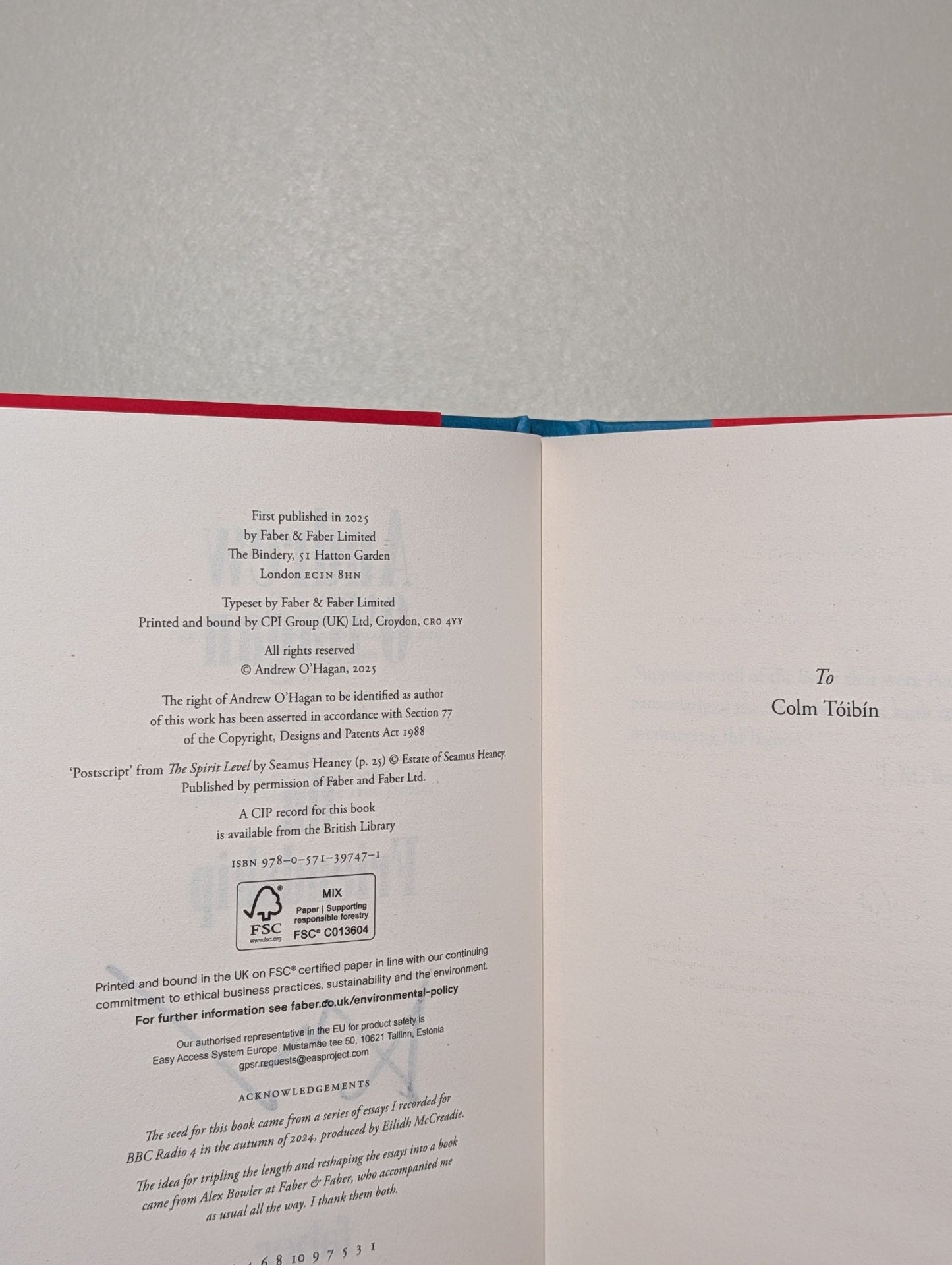 On Friendship by Andrew O'Hagan (Signed First Edition) - Fialta Books