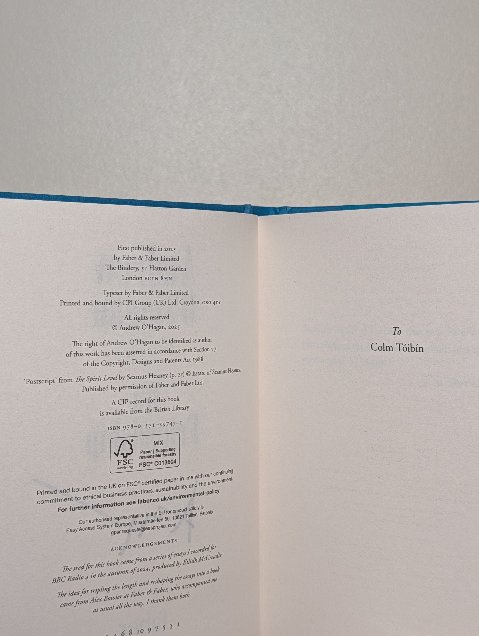 On Friendship by Andrew O'Hagan (Signed with alternative cover) - Fialta Books