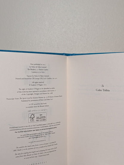 On Friendship by Andrew O'Hagan (Signed with alternative cover) - Fialta Books