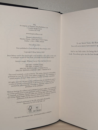 On Wings Of Blood by Briar Boleyn (First Edition with sprayed edges) - Fialta Books