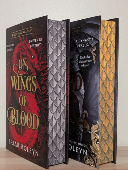 On Wings Of Blood; The Bond that Burns by Briar Boleyn (First Edition Set with sprayed edges) - Fialta Books
