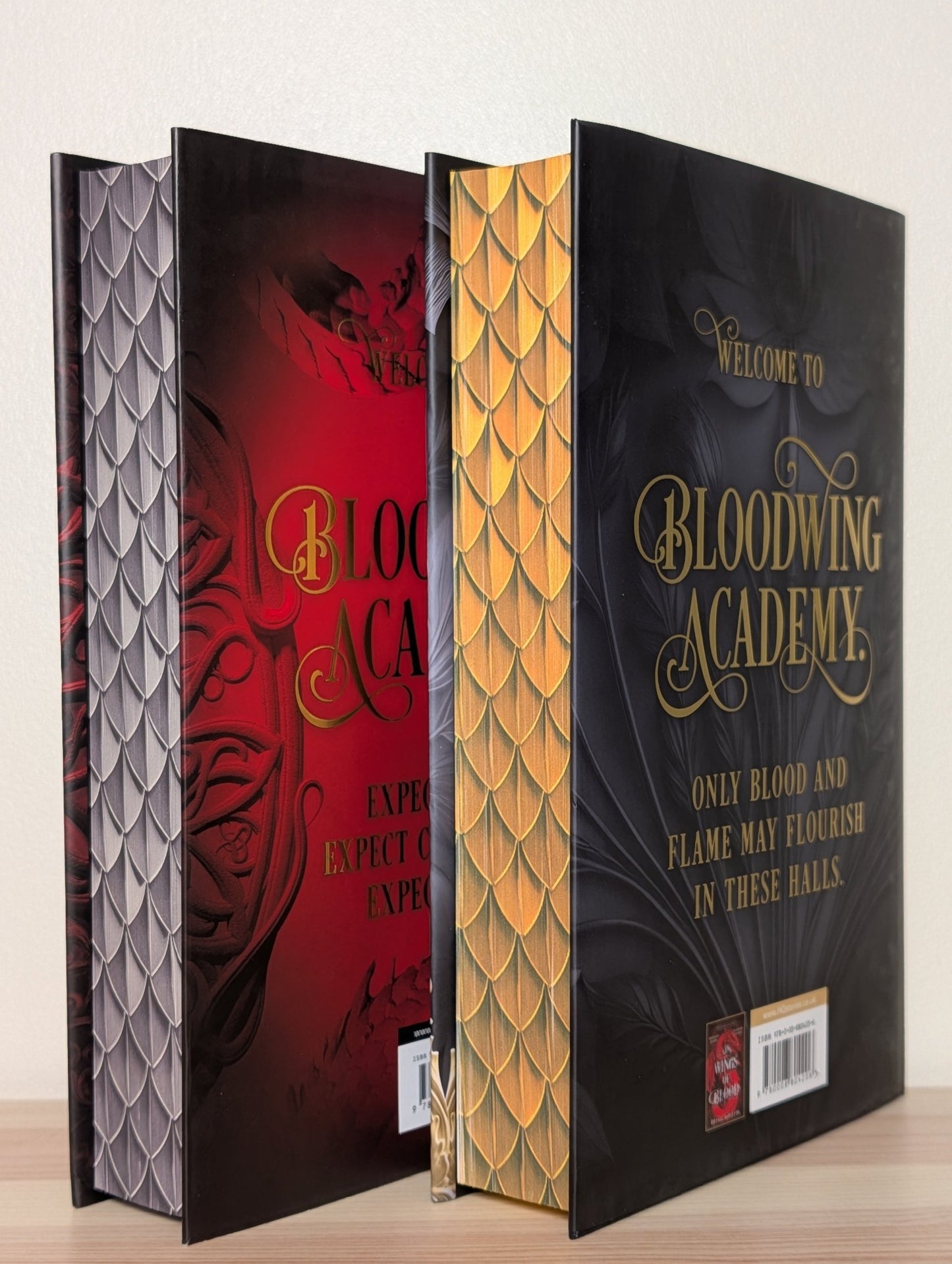 On Wings Of Blood; The Bond that Burns by Briar Boleyn (First Edition Set with sprayed edges) - Fialta Books