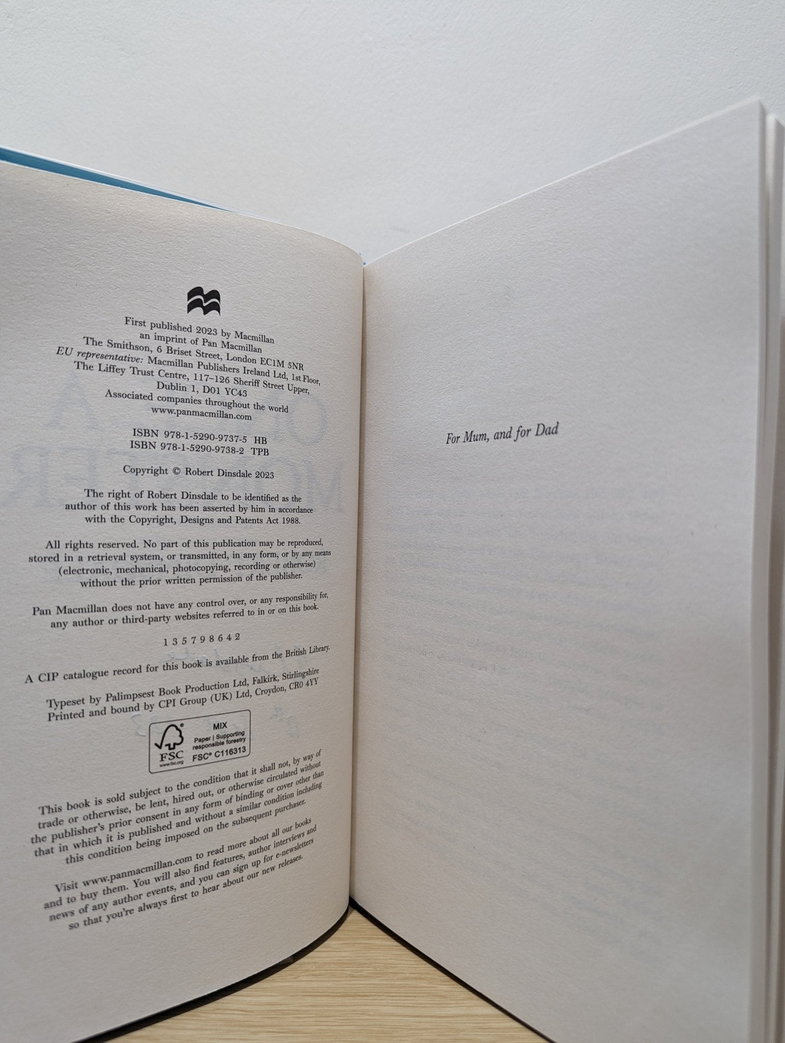 Once a Monster by Robert Dinsdale (Signed Dated First Edition) - Fialta Books