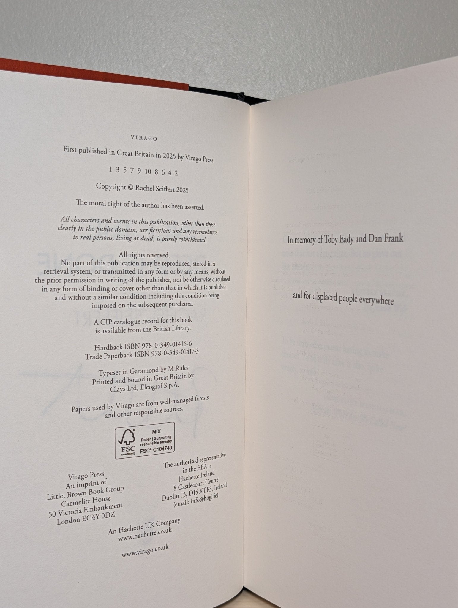 Once the Deed Is Done by Rachel Seiffert (Signed First Edition) - Fialta Books