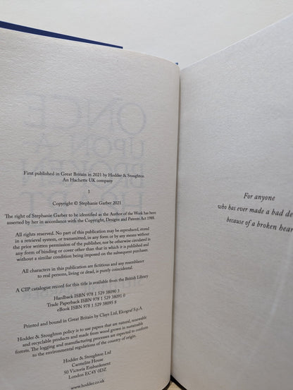 Once Upon A Broken Heart by Stephanie Garber (Hodderscape Vault Edition) - Fialta Books