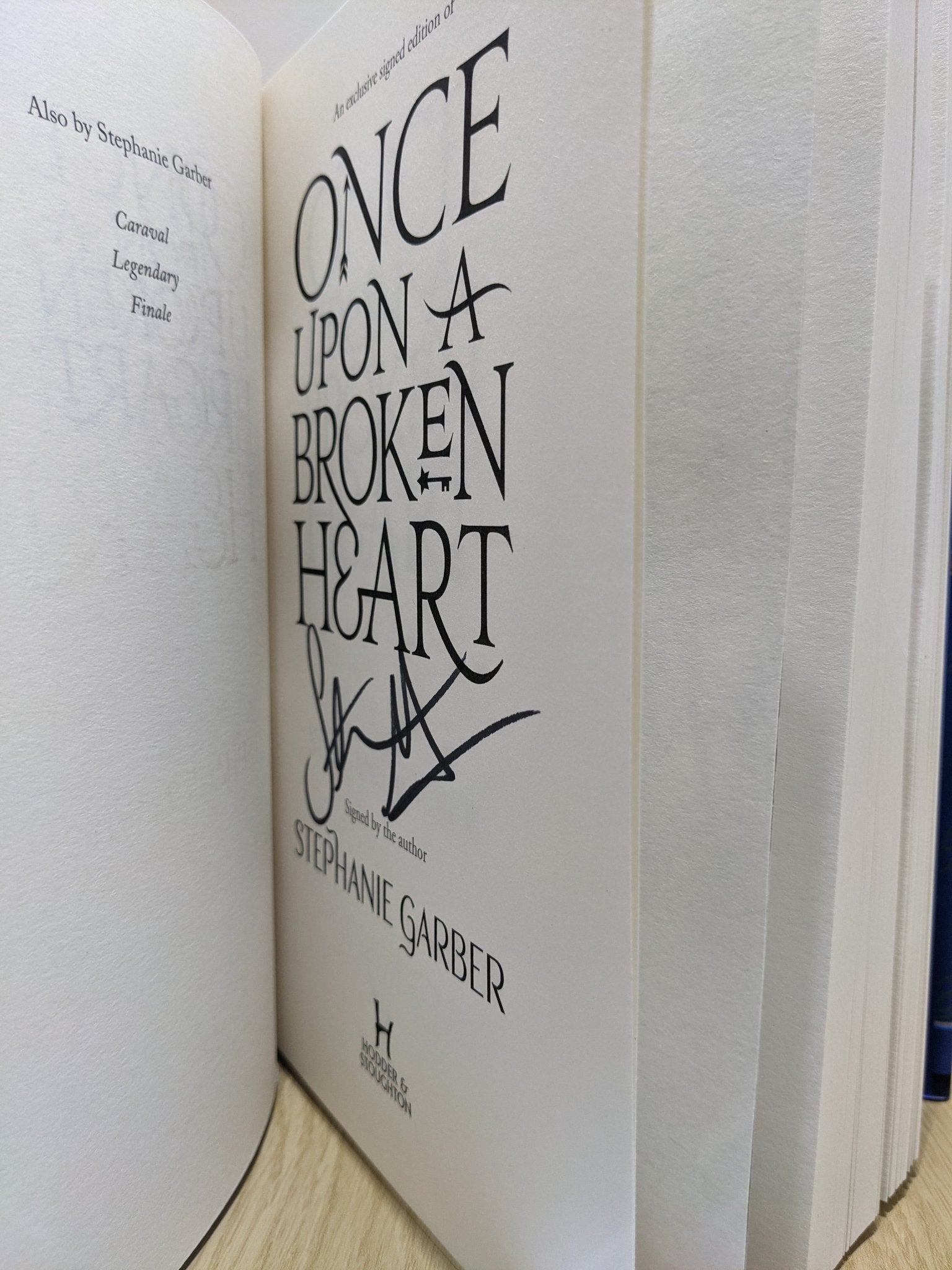Once Upon A Broken Heart by Stephanie Garber (Signed Fox Cover) - Fialta Books