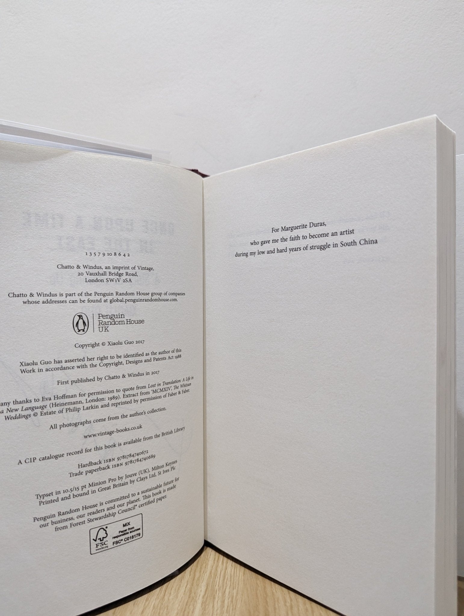 Once Upon A Time in the East: A Story of Growing up by Xiaolu Guo (Signed First Edition) - Fialta Books