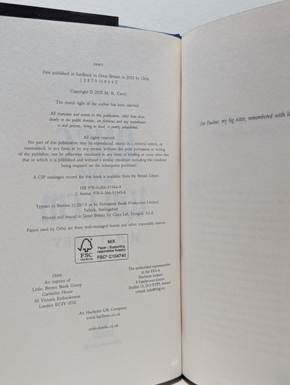 Once Was Willem by M. R. Carey (Signed Numbered First Edition with sprayed edges) - Fialta Books