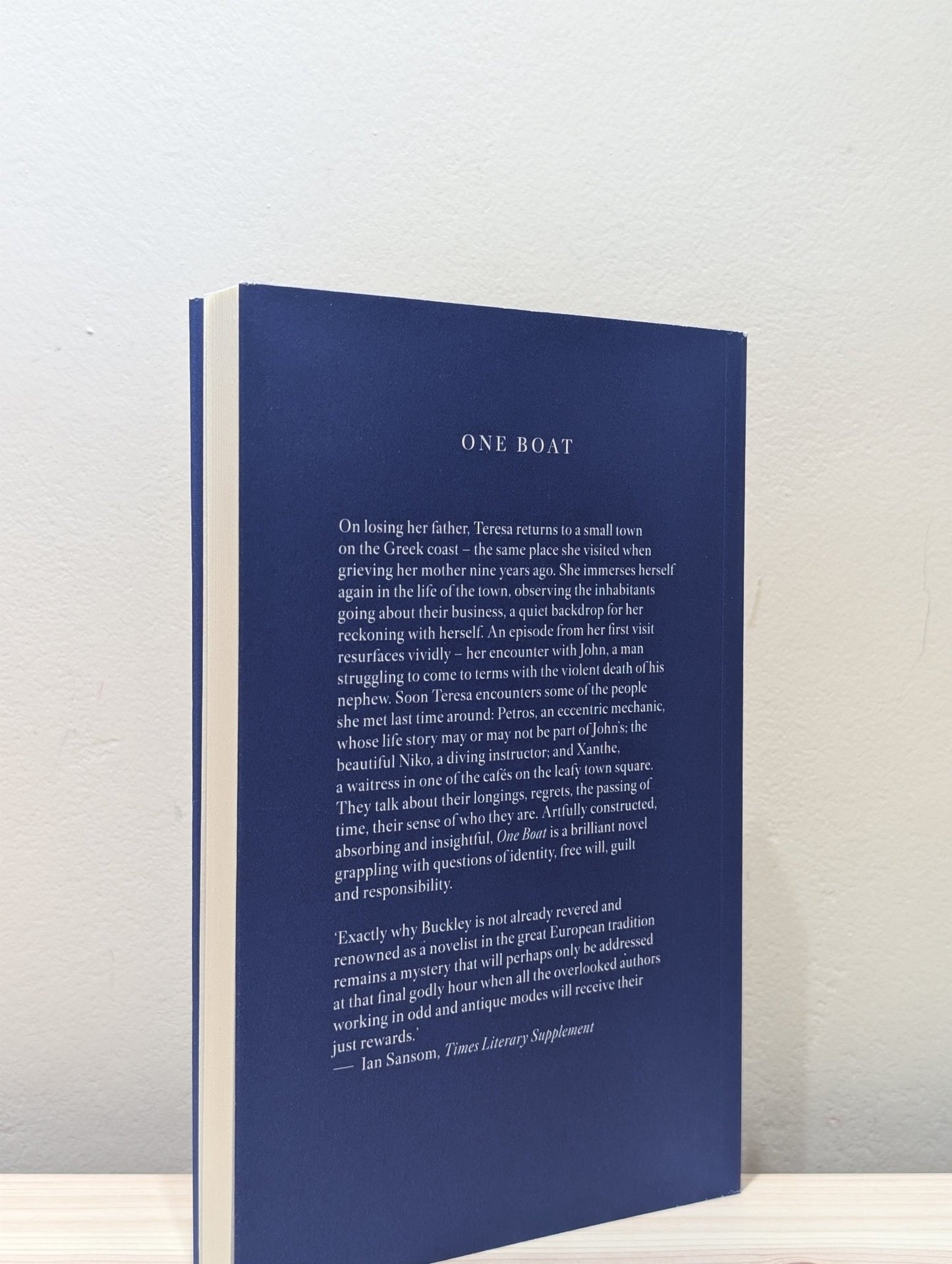 One Boat by Jonathan Buckley (Signed First Edition) - Fialta Books