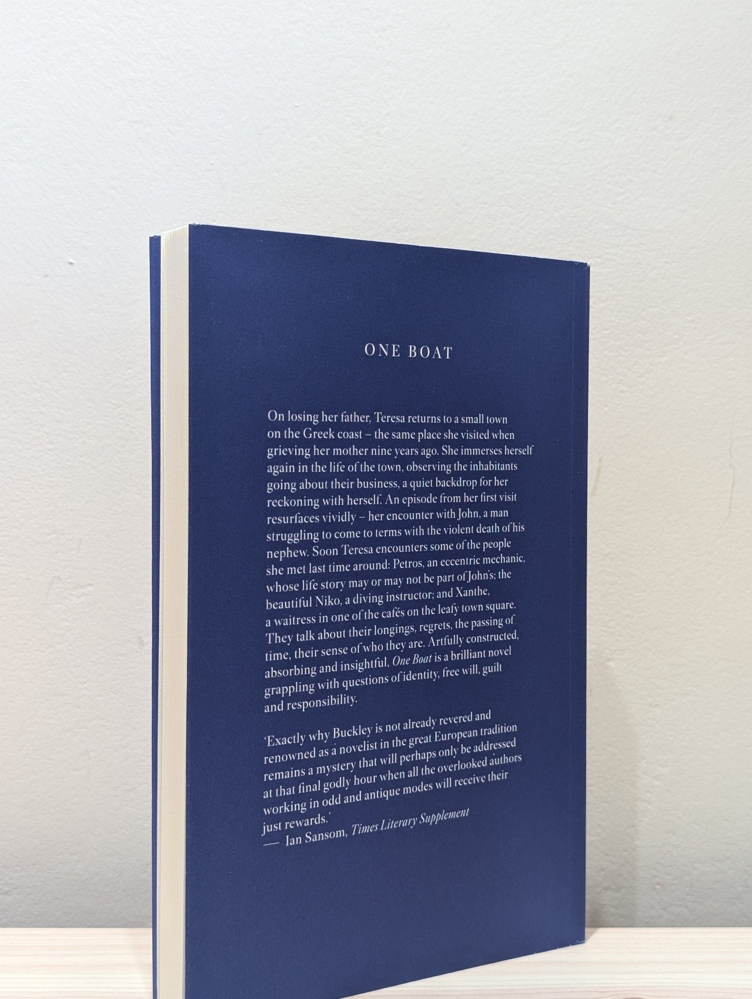 One Boat by Jonathan Buckley (Signed First Edition) - Fialta Books