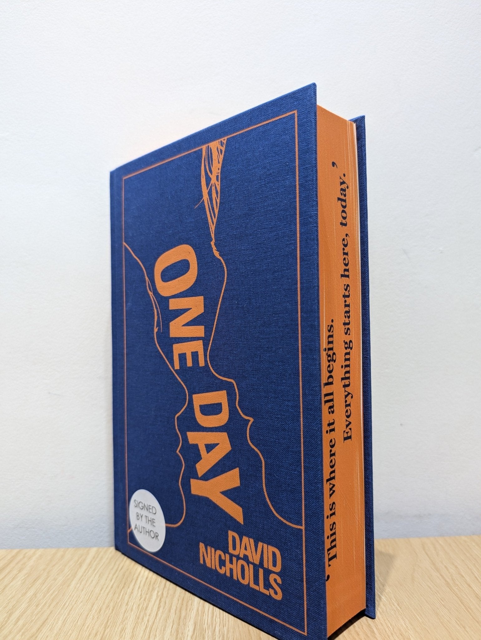 One Day by David Nicholls (Signed Collector's Edition with sprayed edges) - Fialta Books