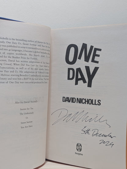 One Day by David Nicholls (Signed Dated Collector's Edition) - Fialta Books