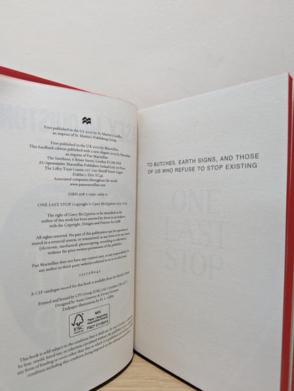 One Last Stop by Casey McQuiston (Signed Special Edition with sprayed edges) - Fialta Books