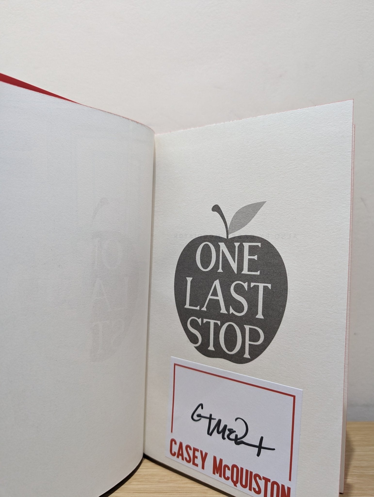 One Last Stop by Casey McQuiston (Signed Special Edition with sprayed edges) - Fialta Books