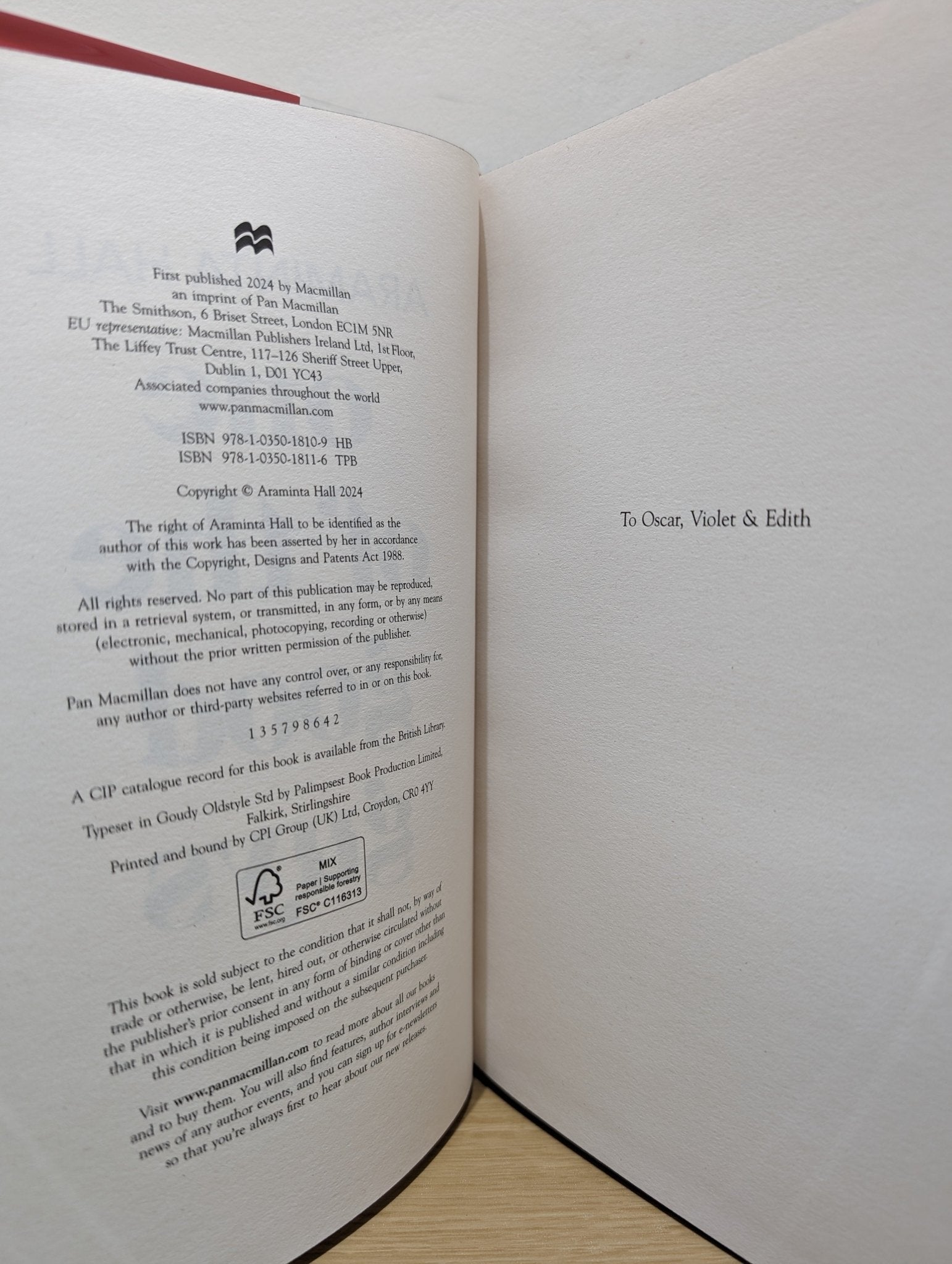 One of the Good Guys by Araminta Hall (Signed Numbered First Edition with sprayed edges) - Fialta Books