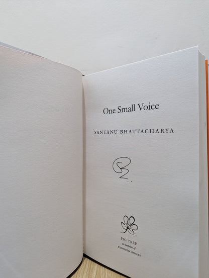 One Small Voice by Santanu Bhattacharya (Signed First Edition) - Fialta Books