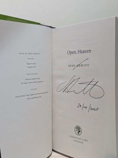 Open, Heaven by Sean Hewitt (Signed Dated First Edition) - Fialta Books