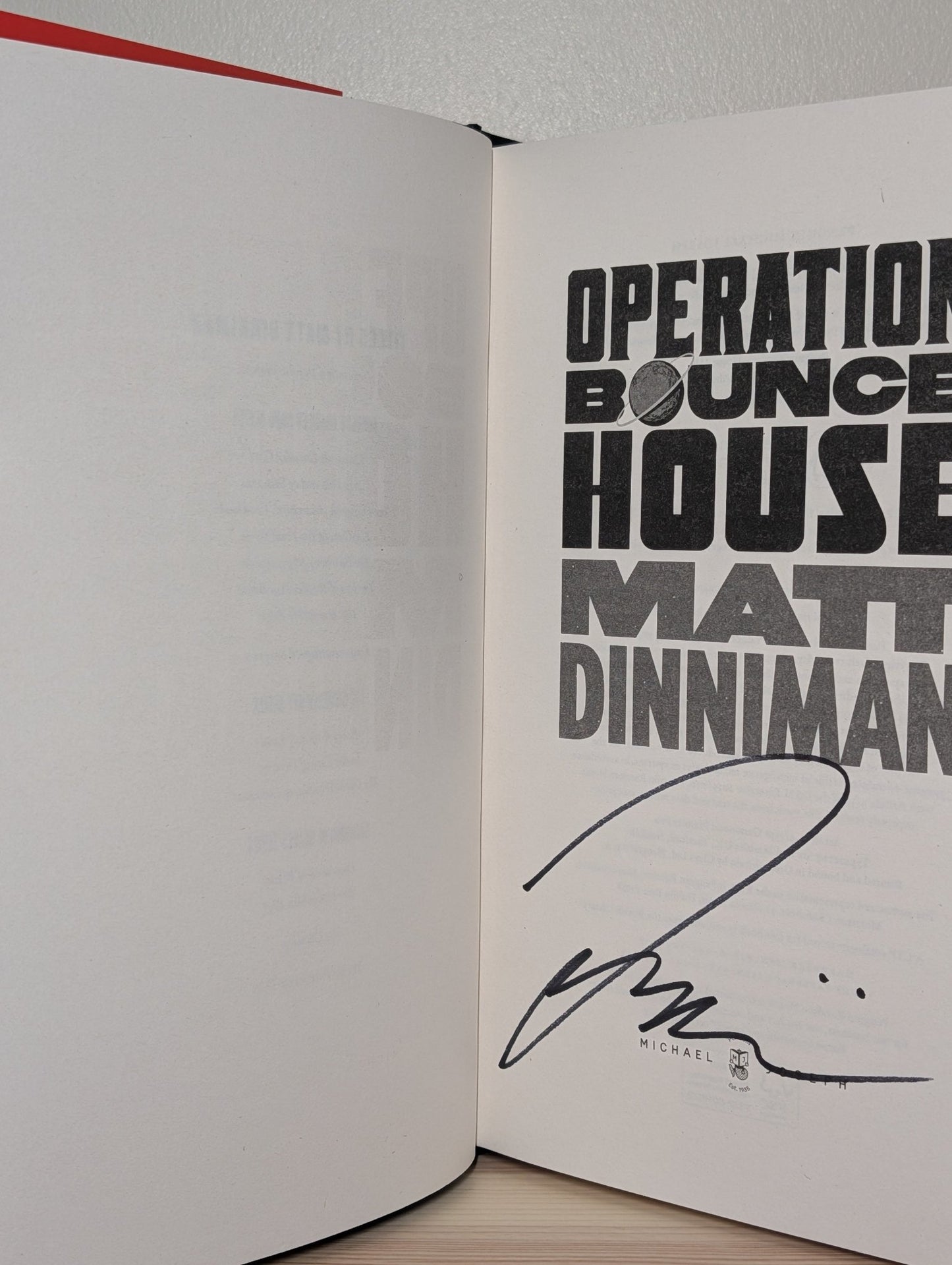 Operation Bounce House by Matt Dinniman (Signed First Edition) - Fialta Books