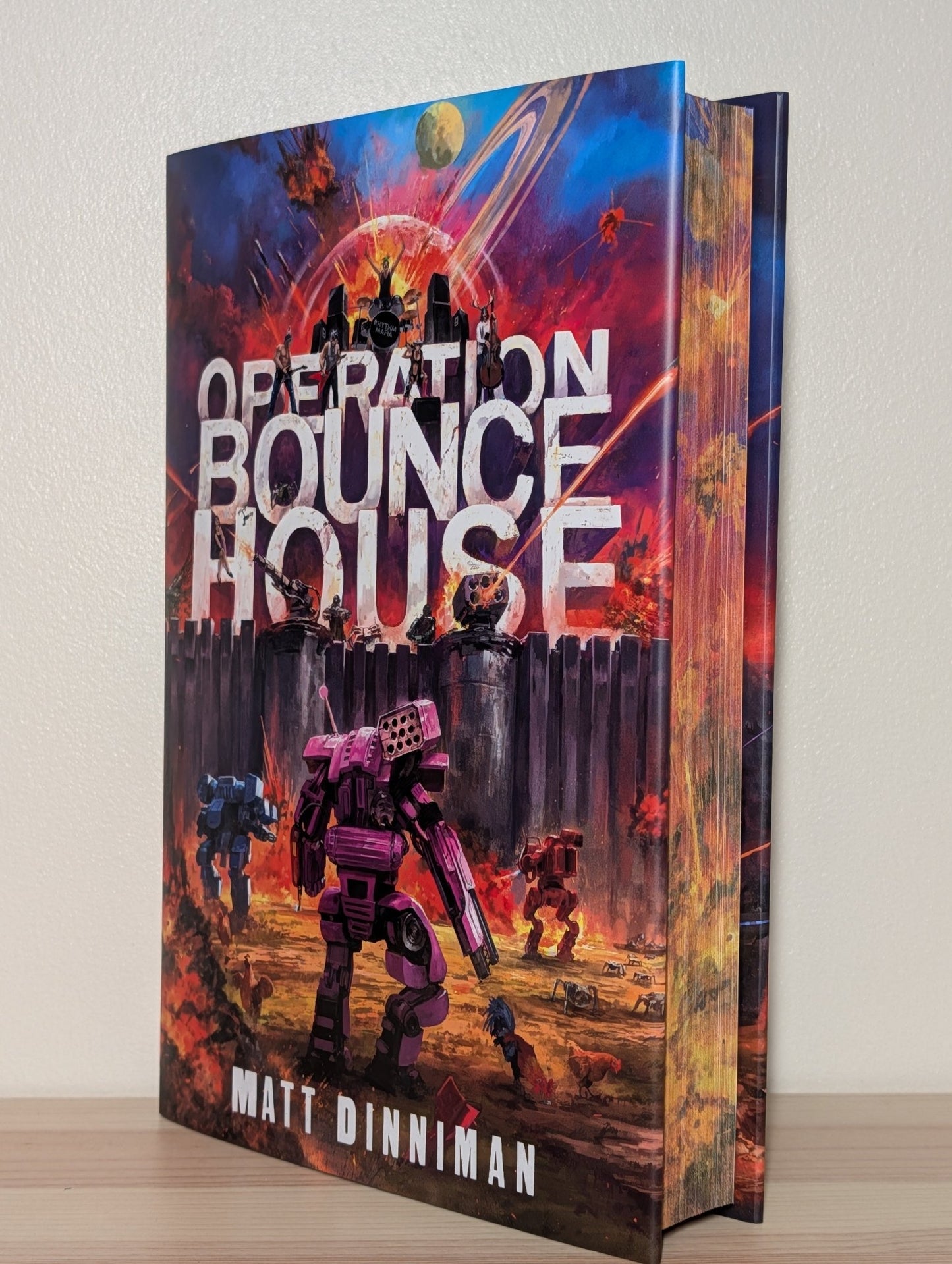 Operation Bounce House by Matt Dinniman (Signed First Edition with sprayed edges) - Fialta Books
