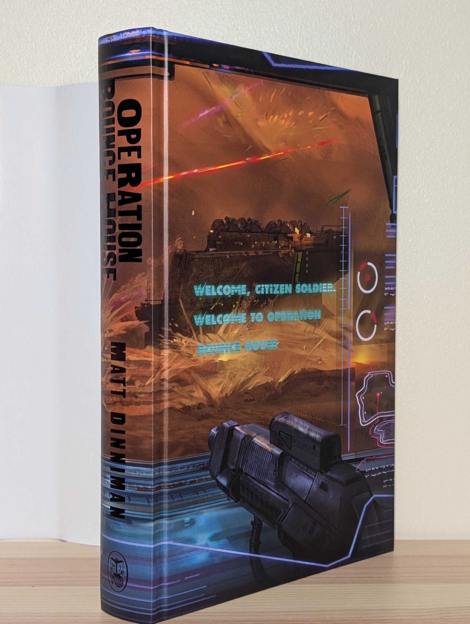 Operation Bounce House by Matt Dinniman (Signed First Edition with sprayed edges) - Fialta Books