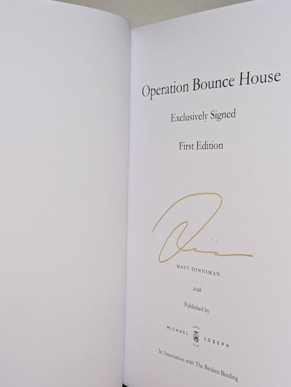 Operation Bounce House by Matt Dinniman (Special Edition with sprayed edges) - Fialta Books