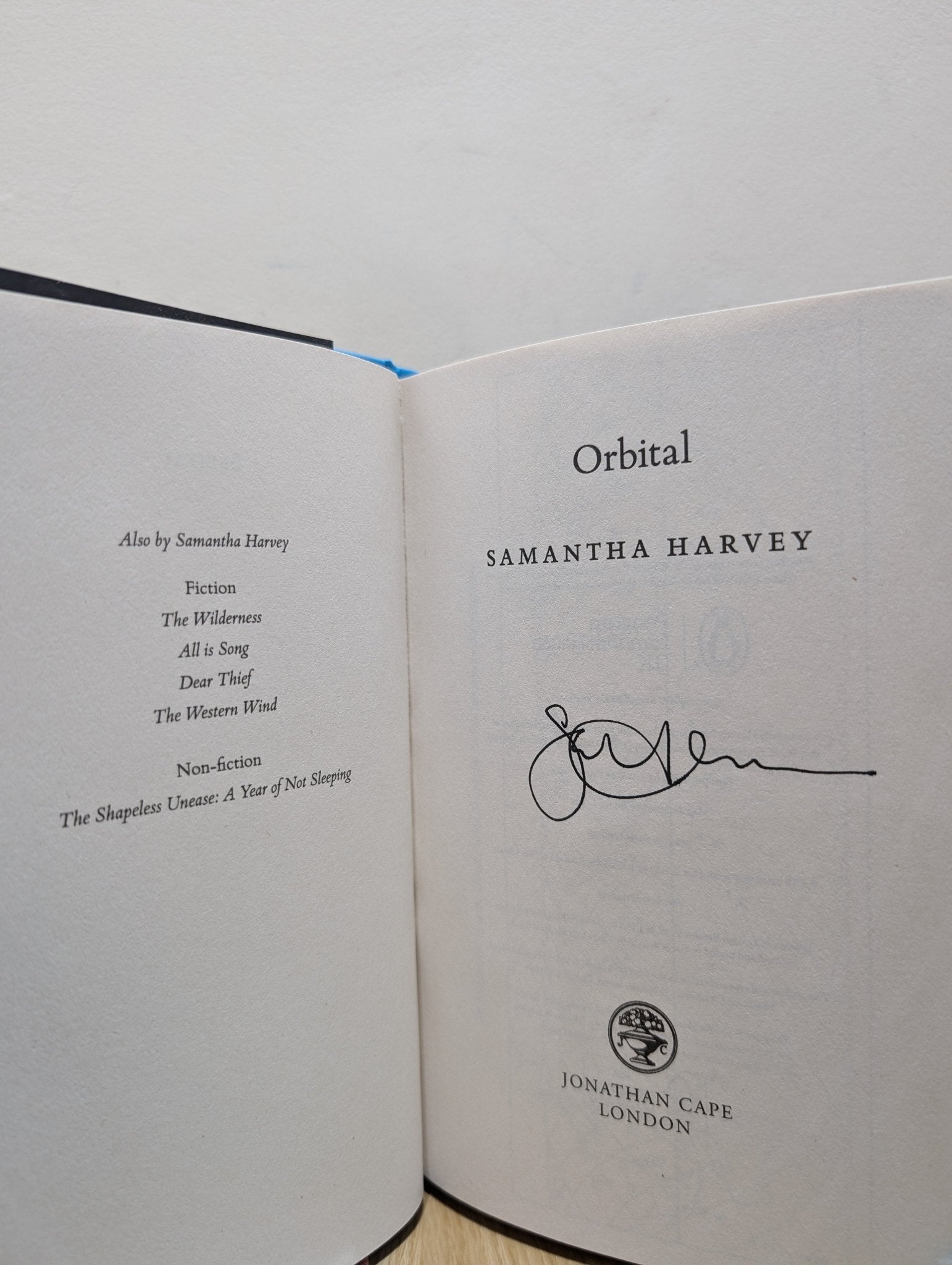 Orbital by Samantha Harvey (Signed) - Fialta Books