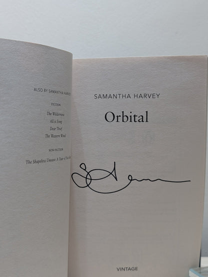Orbital by Samantha Harvey (Signed First Paperback Edition) - Fialta Books