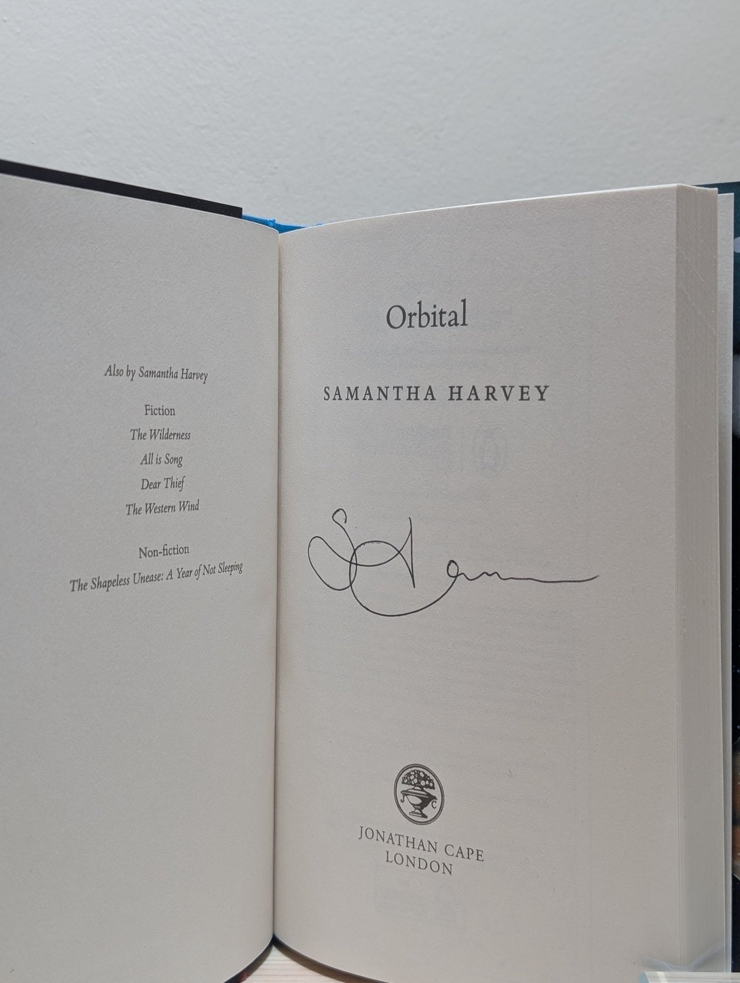 Orbital by Samantha Harvey (Signed Indie Edition) - Fialta Books