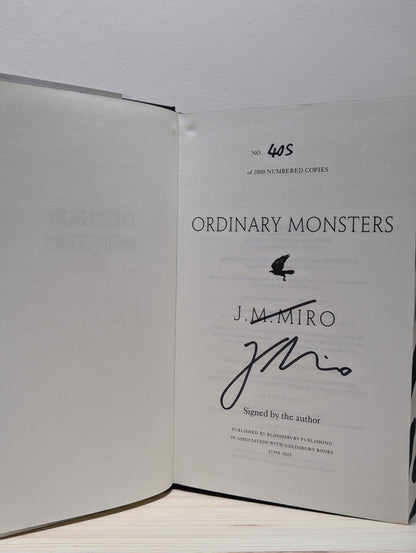 Ordinary Monsters; Bringer of Dust by J M Miro (Signed First Edition with sprayed edges) - Fialta Books