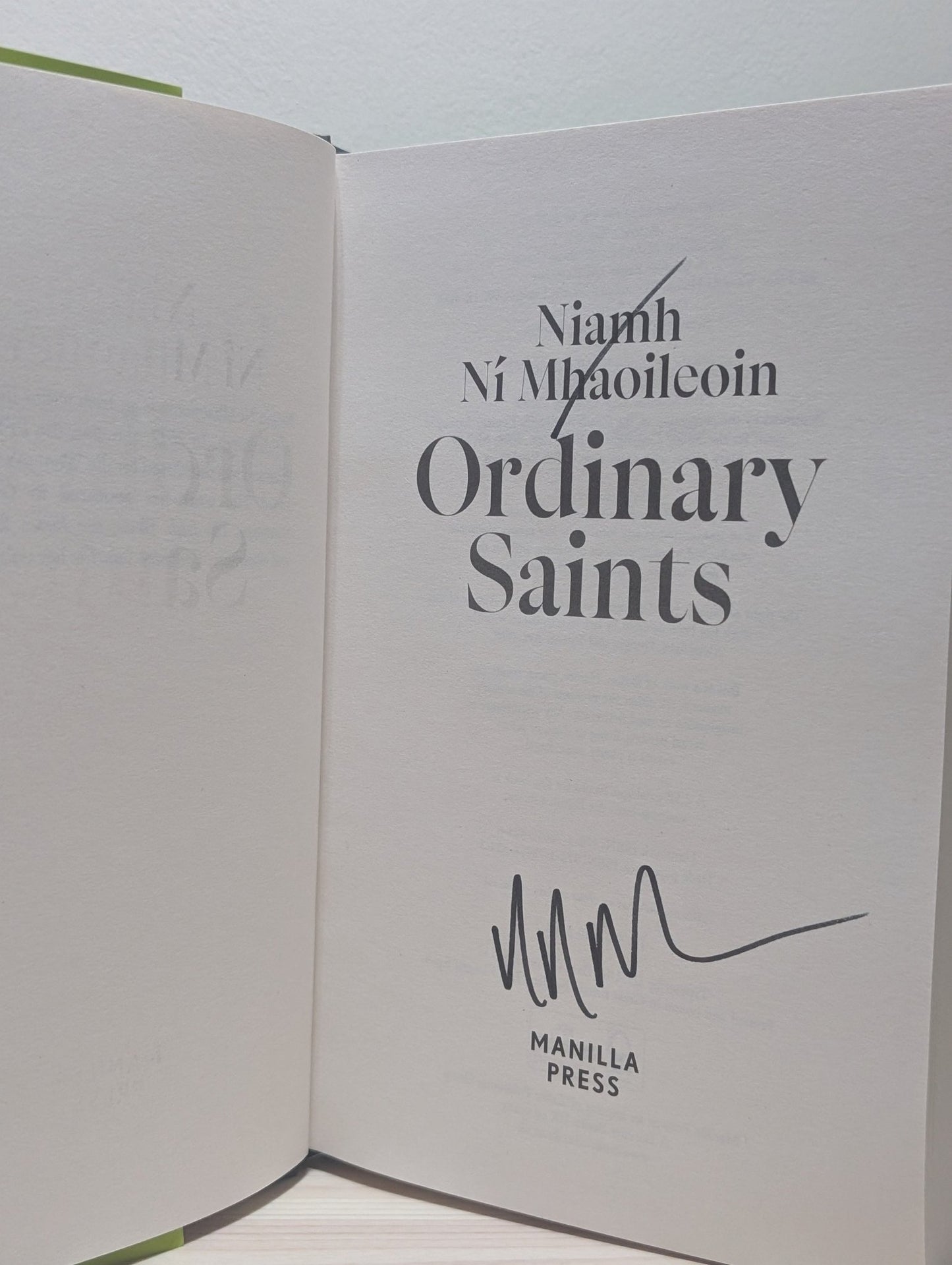 Ordinary Saints by Niamh Ni Mhaoileoin (Signed First Edition) - Fialta Books