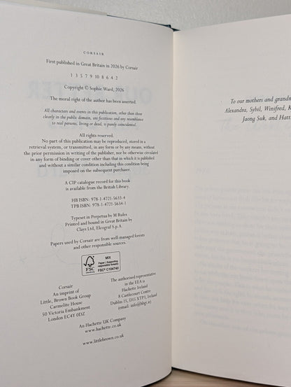 Our Better Natures by Sophie Ward (Signed First Edition) - Fialta Books