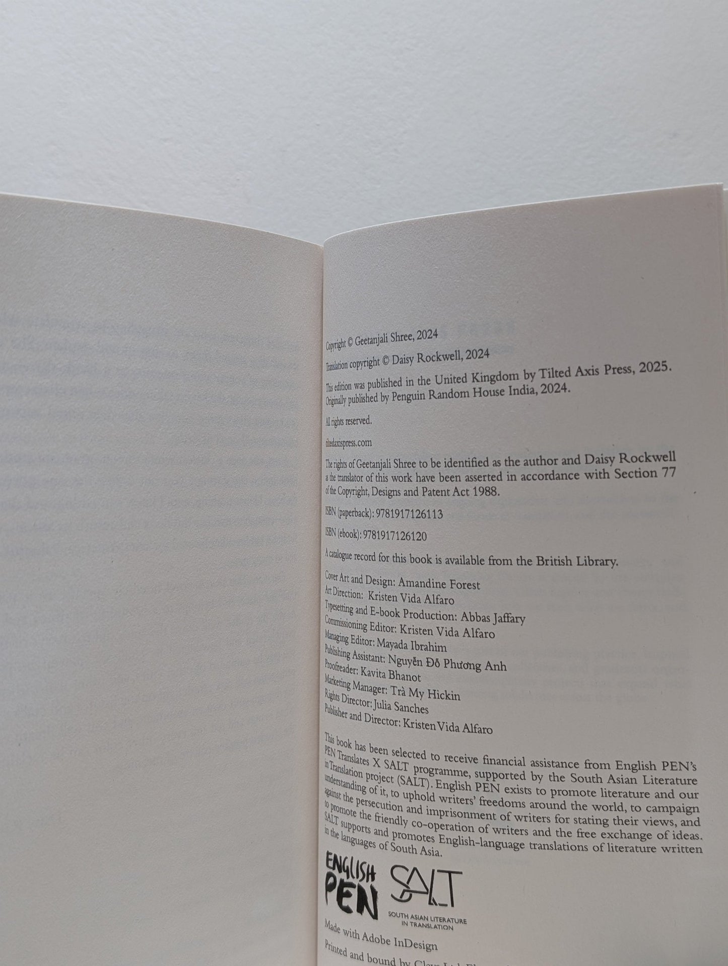 Our City That Year by Geetanjali Shree (First Edition) - Fialta Books