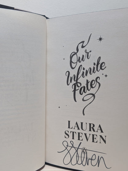 Our Infinite Fates by Laura Steven (Signed Special Edition with sprayed edges) - Fialta Books