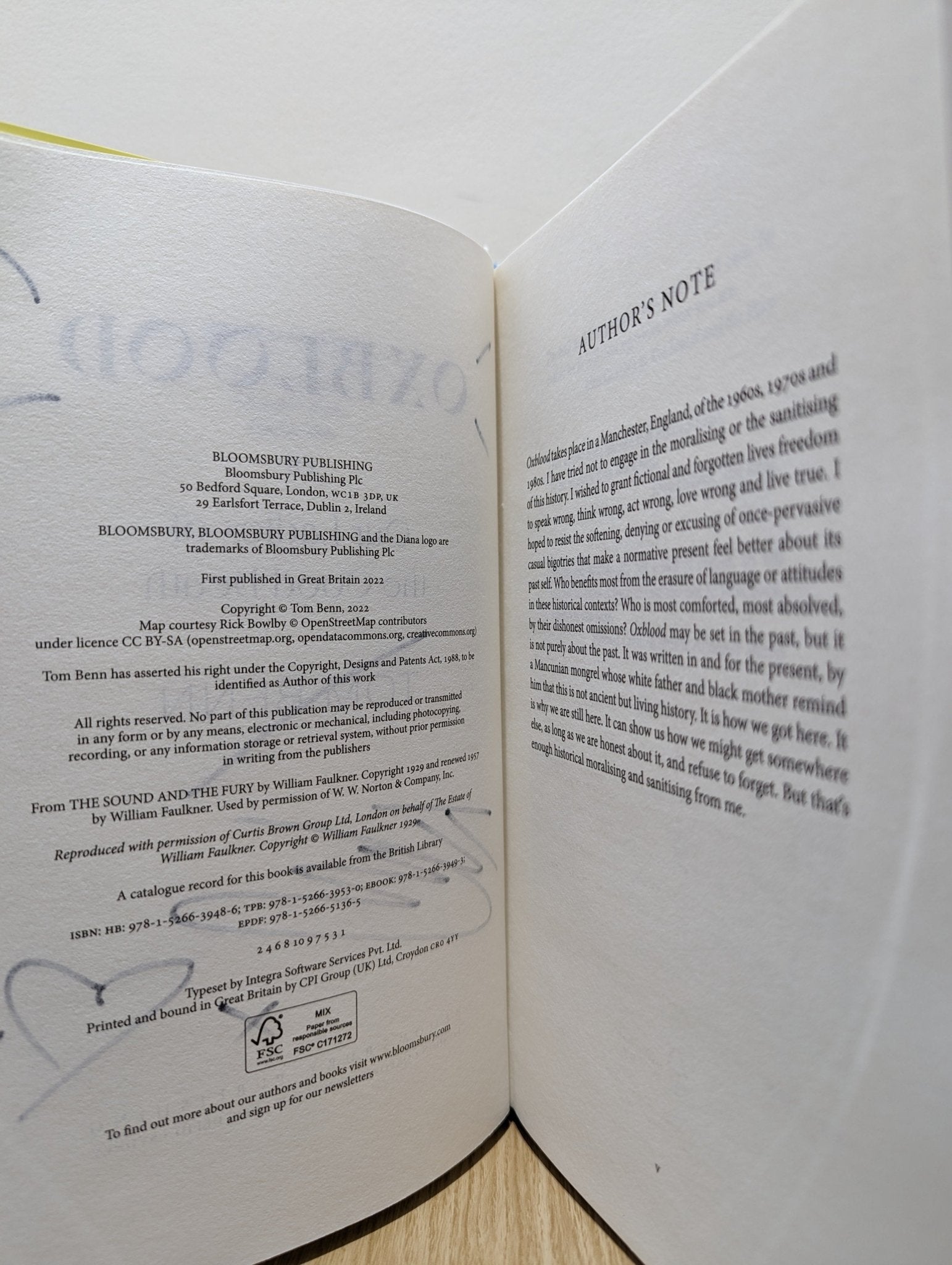 Oxblood by Tom Benn (Signed First Edition) - Fialta Books