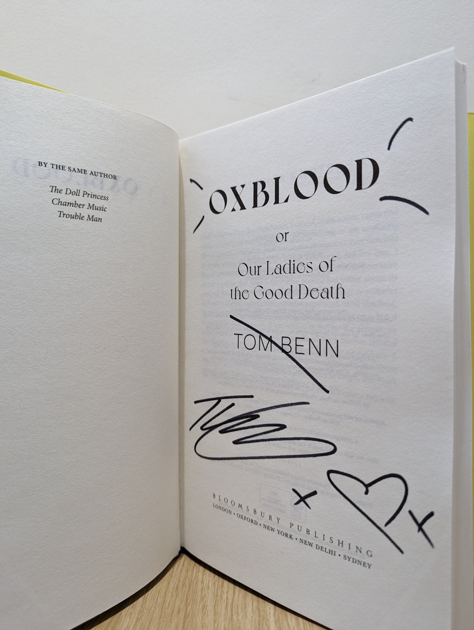 Oxblood by Tom Benn (Signed First Edition) - Fialta Books