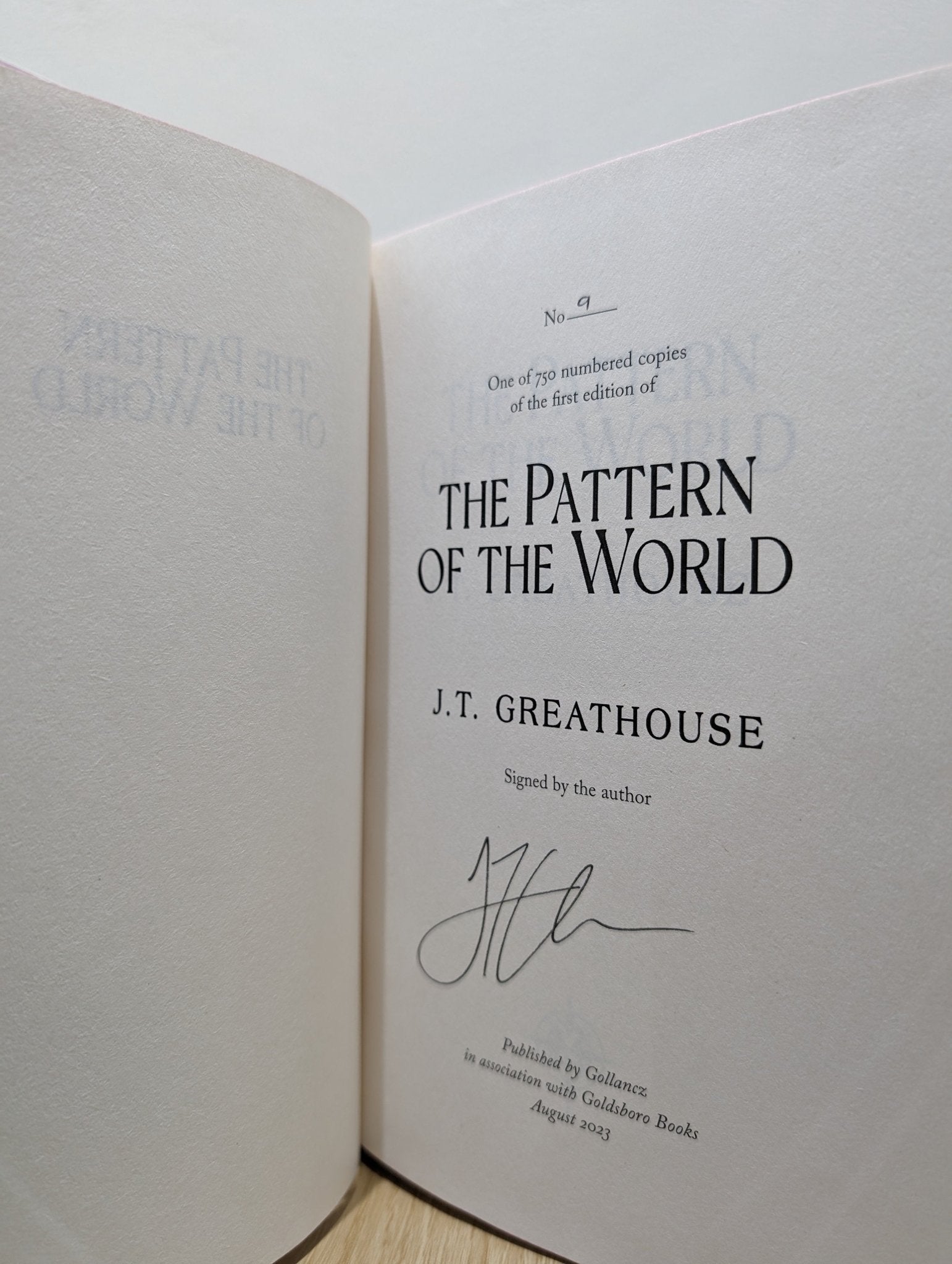Pact and Pattern Series 1 - 3 by J.T. Greathouse (Signed with sprayed edges) - Fialta Books