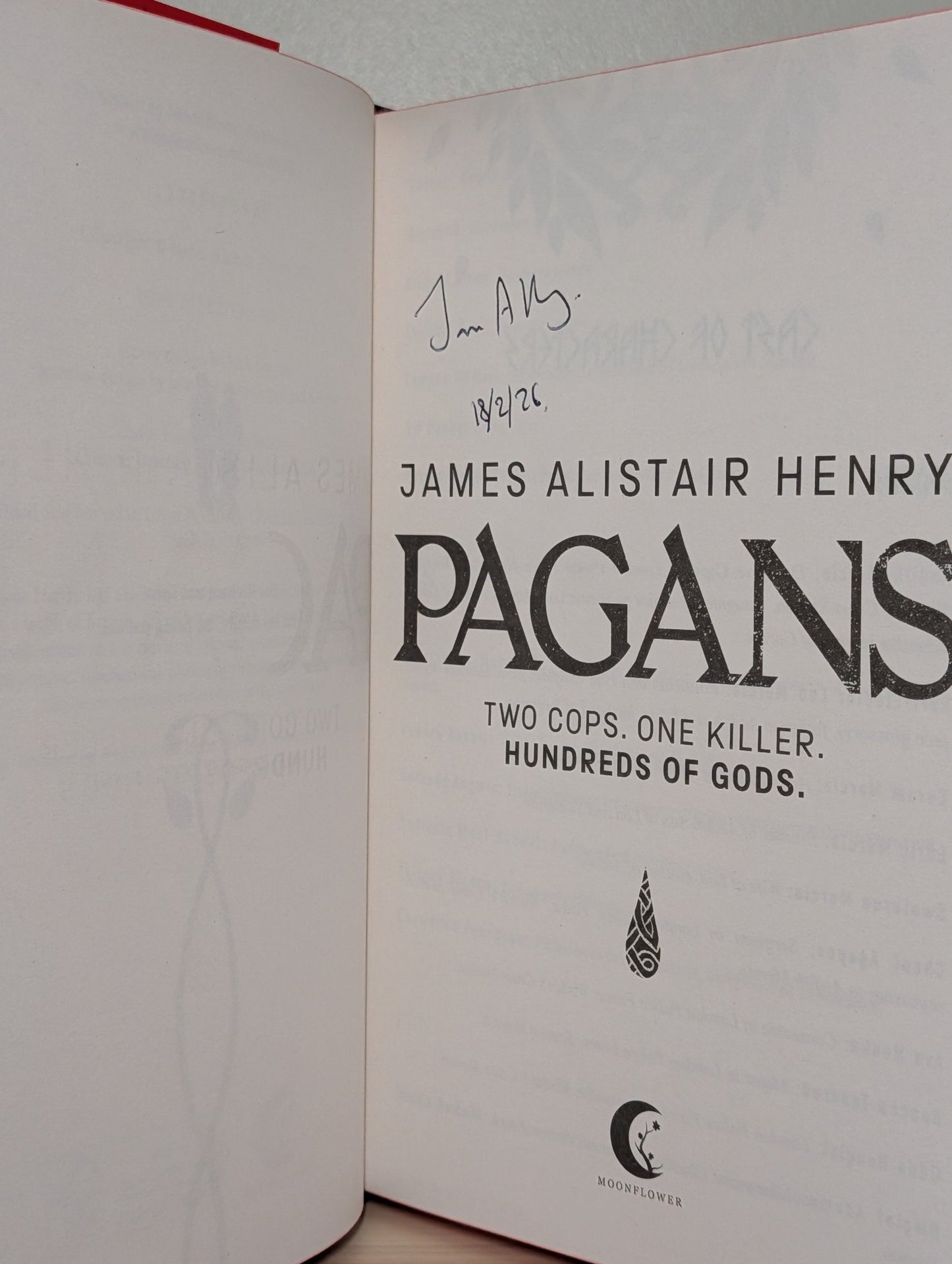 Pagans by James Alistair Henry (Signed Dated First Edition with sprayed edges) - Fialta Books