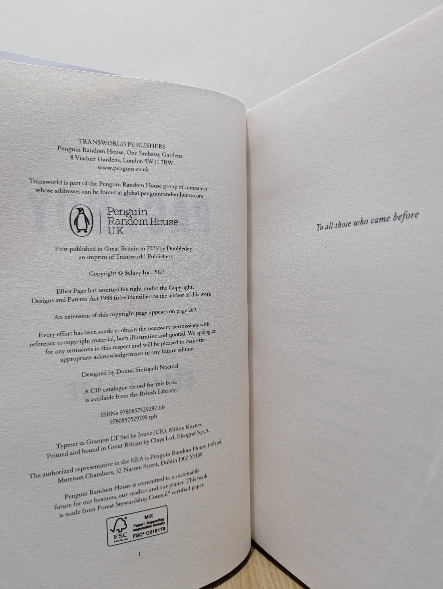 Pageboy: A Memoir by Elliot Page (Signed First Edition) - Fialta Books