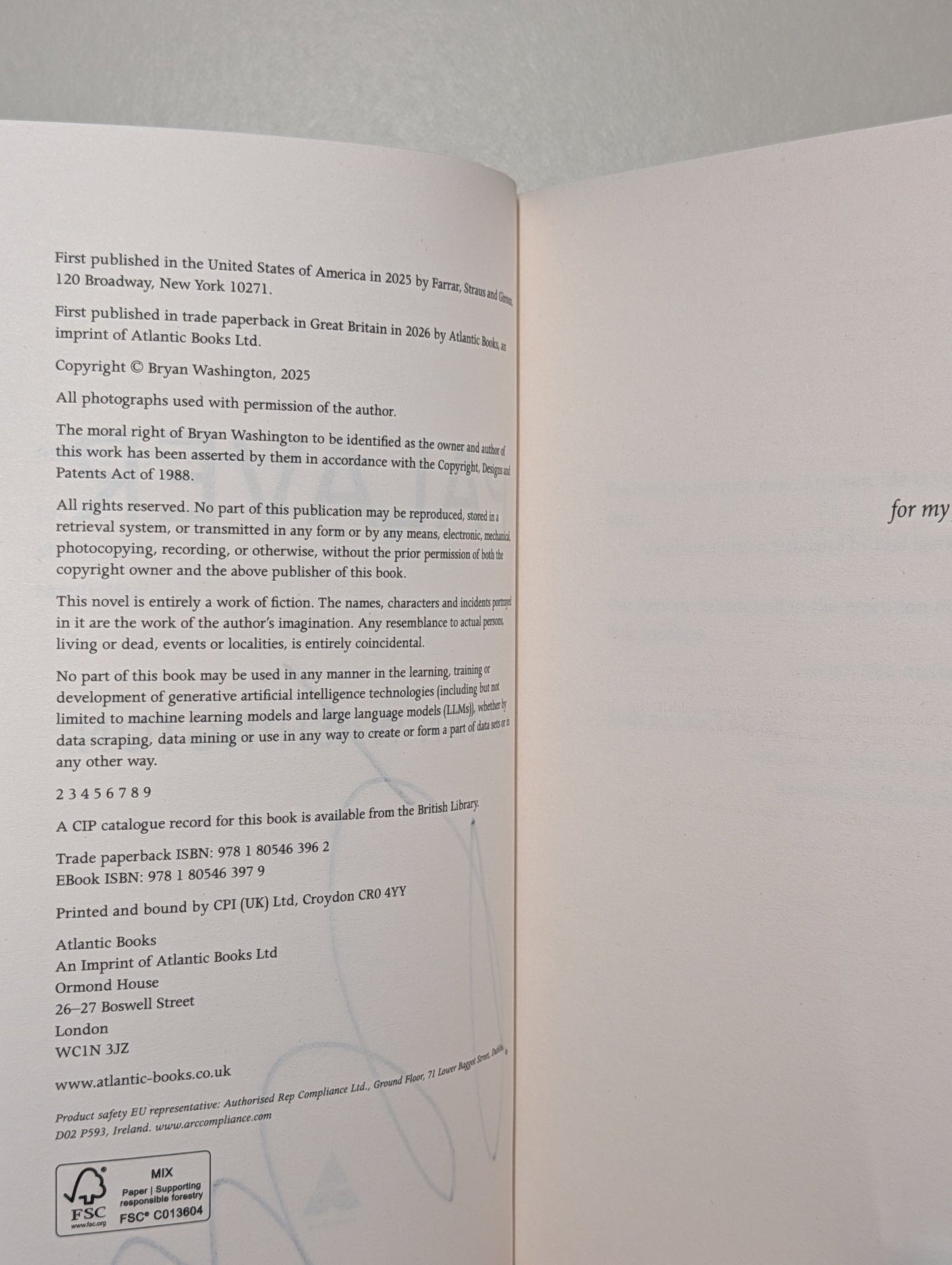 Palaver by Bryan Washington (Signed) - Fialta Books