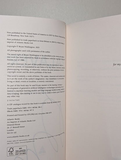 Palaver by Bryan Washington (Signed) - Fialta Books