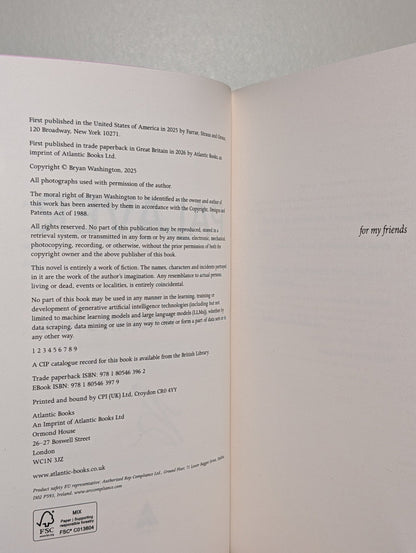 Palaver by Bryan Washington (Signed First Edition) - Fialta Books