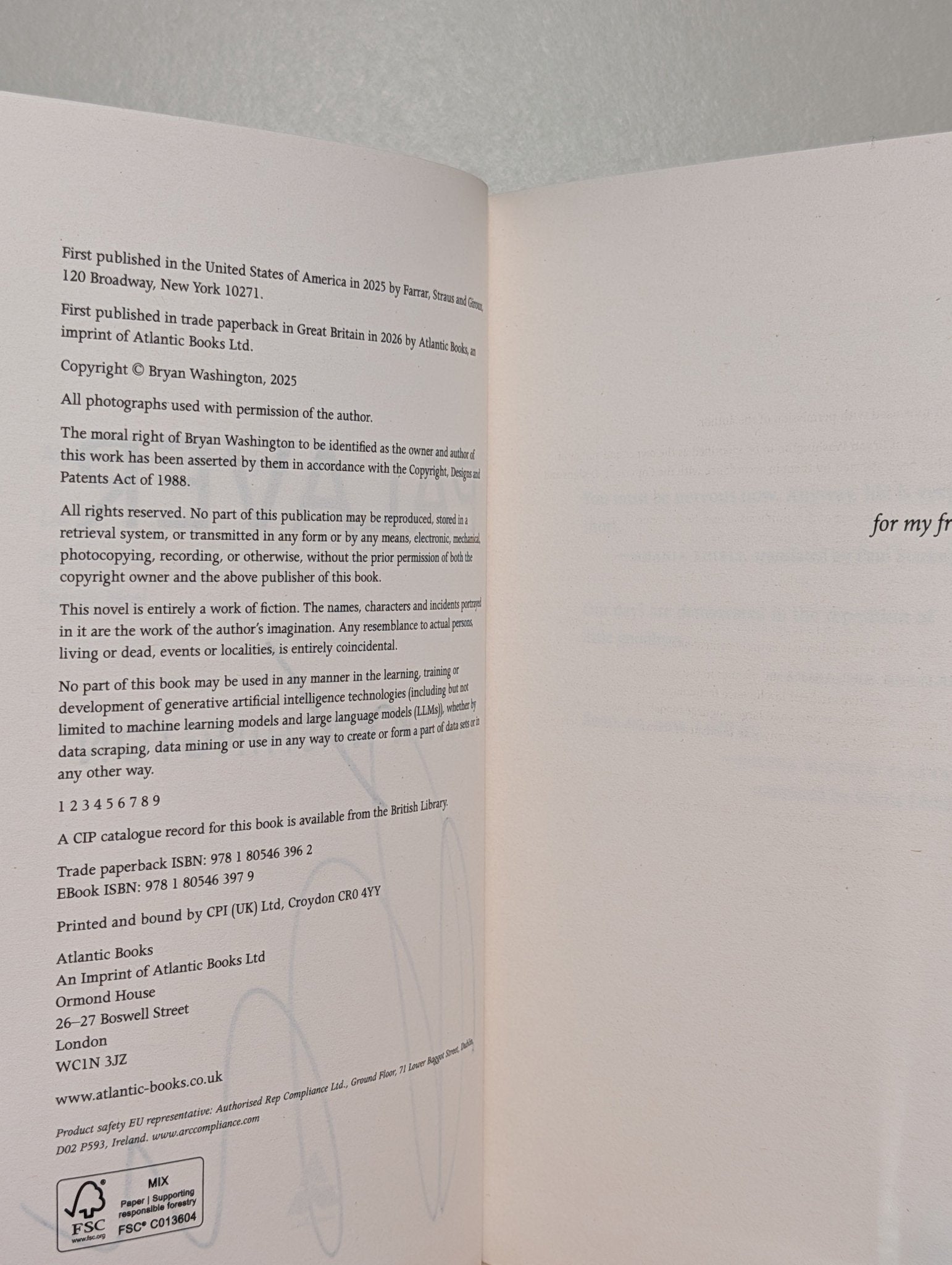 Palaver by Bryan Washington (Signed to Title Page) - Fialta Books